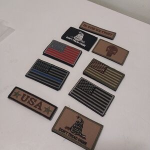 USA Flag and Emblem Patch Set